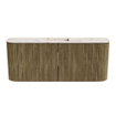 Mondiaz JOYA-DLUX Meuble de salle de bains 103.2cm - arrondis gauche et droite couleur Dusk - Vasque FAYE position Milieu Sans trou de robinet couleur Nata SW1425948