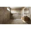 SAMPLE Terravito Elzino wand- en vloertegel - 120x120cm - gerectificeerd - Natuursteen look - Slate mat (bruin) SW1221624