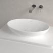 Villeroy & Boch Loop & friends vasque à poser - 56x38cm - ovale av/tp C+ stone white SW644105