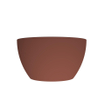 Arcqua Olivia Waskom - 22x22cm - rond - opbouw - mat terracotta SW1447237