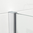 Van Marcke Inloopdouche - 80x200cm - veiligheidsglas - band mat glas - anti kalk - chroom SW238192