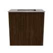 Mondiaz JOYA-DLUX 40cm meuble de toilette - couleur Walnut - Vasque FAYE position Milieu Sans trou de robinet couleur Oza. SW1424539