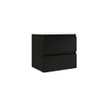 Adema Chaci Meuble sous vasque 60cm 2 tiroirs sans poignée Noir mat SW718704