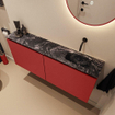 MONDIAZ TURE-DLUX Meuble toilette - 120cm - Fire - EDEN - vasque Lava - position droite - sans trou de robinet SW1103788