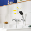 Grohe Vitalio Comfort QuickFix Douchette à main - Ø11cm - 2 jets - 8.0l/min - chrome SW1028258