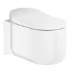 GROHE Sensia Arena Ensemble WC douche - réservoir encastré avec raccordement secteur et WC douche intégrés - fond profond - sans rebord de rinçage - avec abattant - blanc brillant SW1017086