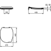 Ideal Standard Contour 21 closetzitting met deksel voor kinderclosetpot + kinderwandcloset 7 11 jaar blauw 0467094