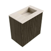 Mondiaz JOYA-DLUX Meuble de toilette 40cm - couleur Shadow - Vasque FAYE position Droite 1 trou de robinet couleur Meli. SW1424862