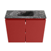 MONDIAZ TURE-DLUX Meuble toilette - 60cm - Fire - EDEN - vasque Lava - position centrale - sans trou de robinet SW1103775