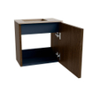 Mondiaz JOYA-DLUX Meuble de toilette 40cm - couleur Walnut - Lavabo FAYE position Gauche 1 trou de robinet couleur Arena. SW1424316