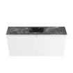 MONDIAZ TURE-DLUX Meuble toilette - 100cm - Talc - EDEN - vasque Lava - position centrale - sans trou de robinet SW1103633