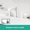 Hansgrohe finoris robinet de lavabo 3 trous 110 pop up plug blanc mat SW651183