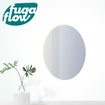 FugaFlow Eccelente Arredo miroir de salle de bain ovale 60x80cm avec éclairage indirect à led avec chauffage du miroir et interrupteur tactile SW1123430