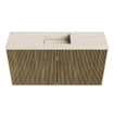 Mondiaz JOYA-DLUX 80cm toiletmeubel - kleur Dusk - Wastafel FAYE positie Midden Zonder kraangat kleur Meli. SW1425830