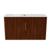 Mondiaz JOYA-DLUX Meuble de salle de bains - 70cm - couleur Ruby - Vasque FAYE position Gauche Sans trou de robinet couleur Ostra. SW1423767