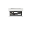 Saniclass Chaci Ensemble meuble de salle de bains - 60x46x55cm - lavabo en céramique blanc - 1 vasque ovale - 1 trou de robinet - 2 tiroirs - armoire de toilette - noir mat SW826881