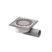 Van den Berg Siphon de sol inox sortie latérale et inférieure 50mm 15x15cm 2300308