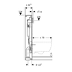 Geberit Inbouwreservoir met frame SW1237149
