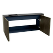 Mondiaz JOYA 101.6cm meuble de salle de bains - arrondi droit couleur Shadow - Vasque FAYE position Gauche 1 trou de robinet couleur Urban SW1421520