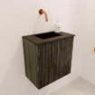 Mondiaz JOYA 40cm toiletmeubel - kleur Shadow - Wastafel FAYE positie Midden Zonder kraangat kleur Urban. SW1421483