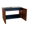 Mondiaz JOYA-DLUX Meuble de salle de bains - 70cm - couleur Ruby - Vasque FAYE position Gauche 1 trou de robinet couleur Oza. SW1425503