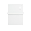 Eurom Alutherm Convecteur - 67.1x43.8cm - IP24 - 800 watts - Wi-Fi - mural - vertical - métal/verre - blanc SW1126225
