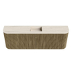 Mondiaz JOYA-DLUX 123.2cm toiletmeubel - ronding links en rechts kleur Dusk - Wastafel FAYE positie Midden Zonder kraangat kleur Meli. SW1425871