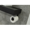 Looox Roll Porte-serviette pour lavabo 35cm Noir mat SW392207