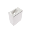 MONDIAZ TURE-DLUX meuble de toilettes 40 cm Cale. EDEN lavabo Ostra position gauche. Sans trou de robinet. SW1104760