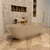 Mondiaz freeze Baignoire îlot - 180x85x60cm - Couleur Oro / Talc SW1015099