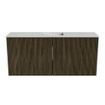 Mondiaz JOYA-DLUX 90cm meuble de salle de bains - couleur Shadow - Vasque FAYE position Milieu 1 trou de robinet couleur Opalo. SW1422932