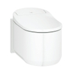 GROHE Sensia Arena Ensemble WC douche - réservoir encastré avec raccordement secteur et WC douche intégrés - fond profond - sans rebord de rinçage - avec abattant - blanc brillant SW1017086