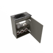 MONDIAZ TURE-DLUX Meuble de toilettes 40 cm Smoke. EDEN lavabo Lava position gauche. Avec 1 trou de robinet. SW1104095
