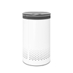 Brabantia Wasbox - 60 liter - Dark Grey Kunststof deksel - uitneembare Waszak - white SW767542