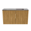 Mondiaz JOYA-DLUX 70cm meuble de salle de bains - couleur Oak - Vasque FAYE position Droite 1 trou de robinet couleur Sombra. SW1424230