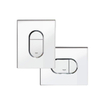 Duravit Starck Me Toiletset - inbouwreservoir - diepspoel - wandcloset - softclose - bedieningsplaat verticaal - chroom SW158525