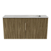 Mondiaz JOYA-DLUX Meuble de salle de bains 80cm - couleur Dusk - Vasque FAYE position Droite 1 trou de robinet couleur Glace. SW1423158