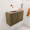 Mondiaz JOYA-DLUX 71.6cm toiletmeubel - ronding rechts kleur Dusk - Wastafel FAYE positie Links Zonder kraangat kleur Arena. SW1425766