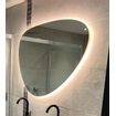 Wiesbaden Uovo Miroir 120cm asymétrique avec chauffe miroir et éclairage LED autour à intensité réglable SW484786
