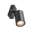 QAZQA Solo Applique murale set - 1 lampe - 6cm - y compris ampoule LED dimmable - IP44 - Cylindre - Noir SW1477255