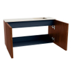 Mondiaz JOYA-DLUX Meuble de salle de bains - 80cm - couleur Ruby - Vasque FAYE position Droite 1 trou de robinet couleur Meli SW1425348