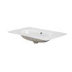 Saniclass Chaci Lavabo - 80x46x14cm - sans trous de robinet - céramique - blanc SW1234848