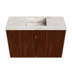 Mondiaz JOYA-DLUX 60cm meuble de toilette - couleur Ruby - Vasque FAYE position Milieu Sans trou de robinet couleur Frappe. SW1423462