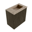 Mondiaz JOYA-DLUX Meuble WC - 40cm - couleur Shadow - Lavabo FAYE position Droite 1 trou de robinet couleur Arena SW1424781
