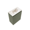 MONDIAZ TURE-DLUX Meuble de toilettes 40 cm Army. EDEN lavabo Frappe position milieu. Sans trou de robinet. SW1102667