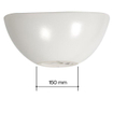 Plieger Scale keramische opbouw waskom ovaal 40.6xx32.2xx18.2cm mat wit SW94938