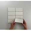 SAMPLE Terravito Galeno wandtegel - 7.5x15cm - 8.5mm - Rechthoek - Wit/creme mat SW736337