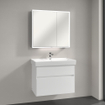 Villeroy & Boch My view armoire de toilette avec miroir - 80x75cm - 2 portes 2 prises de courant LED SW641657