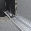 Easy Drain Compact Wall afvoergoot enkele plaat met zijuitloop 6x100cm 30mm RVS 2301193