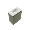 MONDIAZ TURE-DLUX Meuble de toilettes 40cm Army. EDEN lavabo Ostra position milieu. Sans trou de robinet. SW1104715
